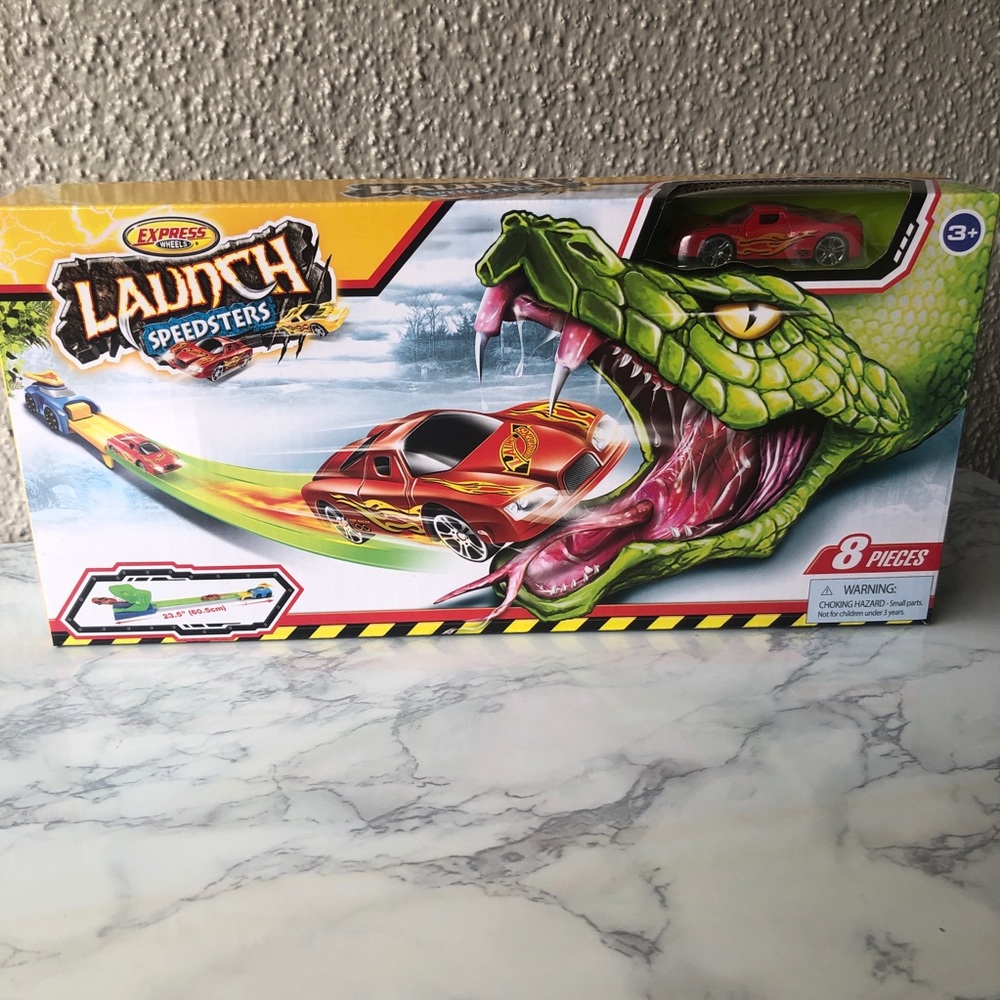 Express Wheels Launch Speedsters Snake/Viper Head, 23.5" Track & 1 Car NIB New